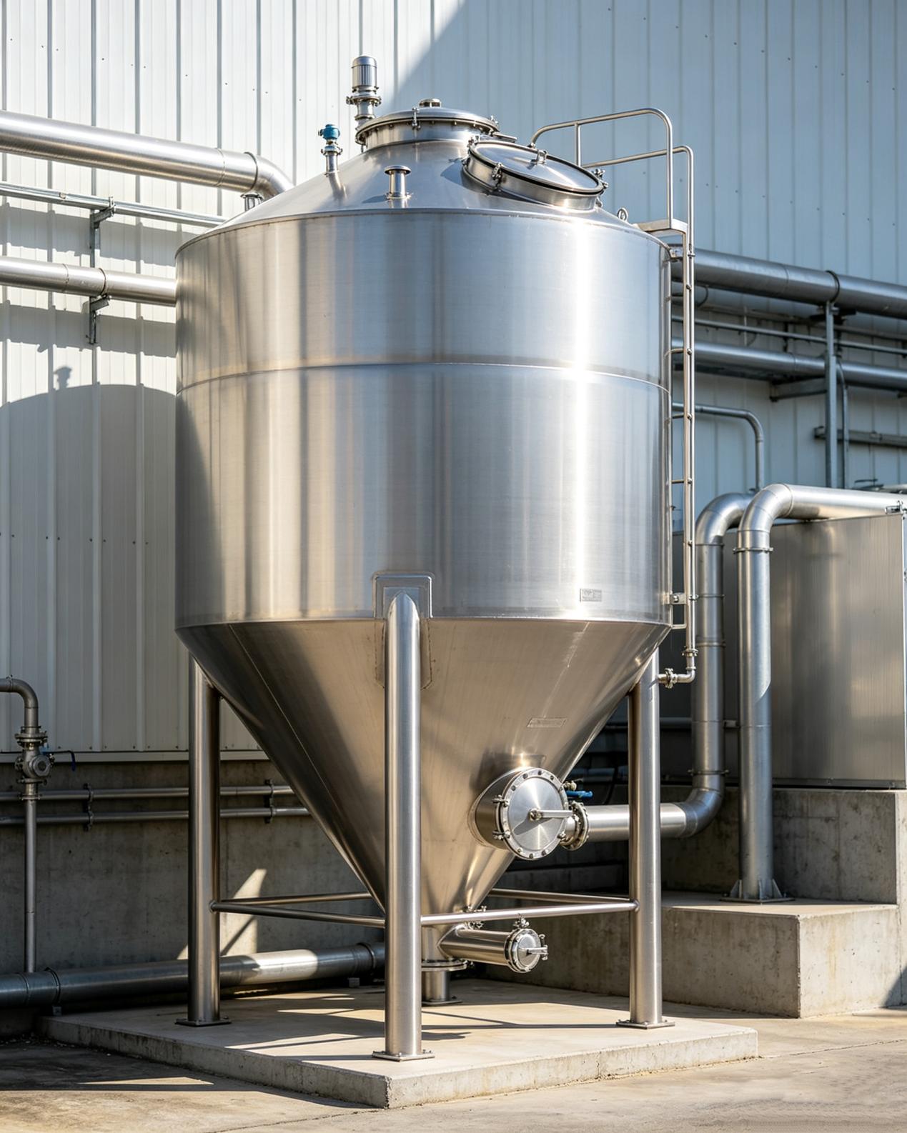 Food Grade Stainless Steel Grain Tanks