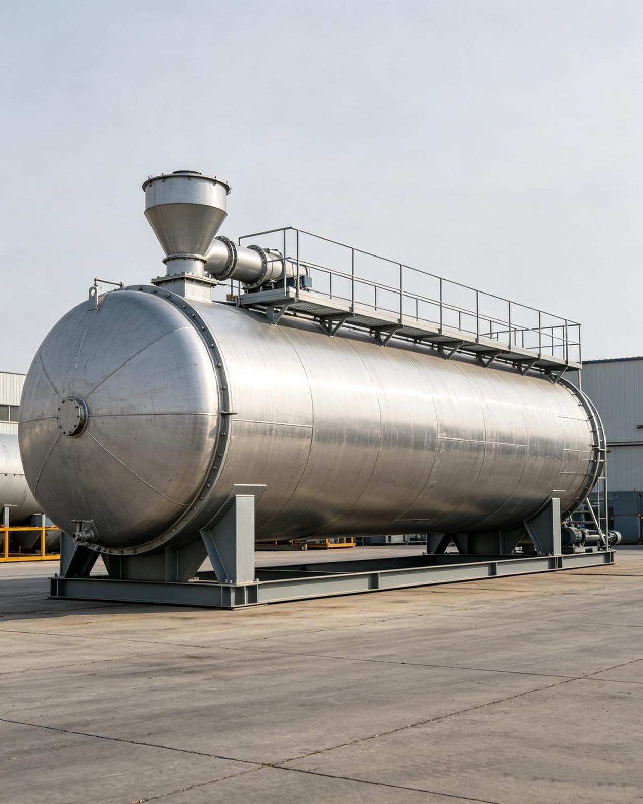 Horizontal Bulk Powder Storage Tanks
