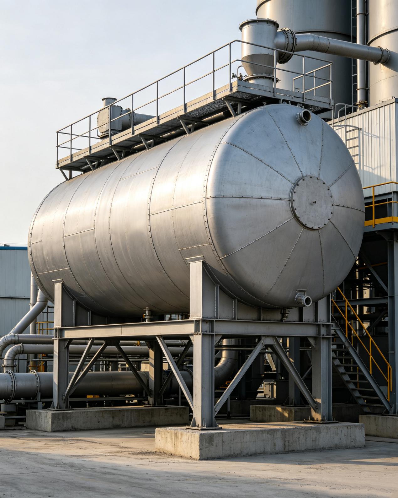 Horizontal Bulk Powder Storage Tanks