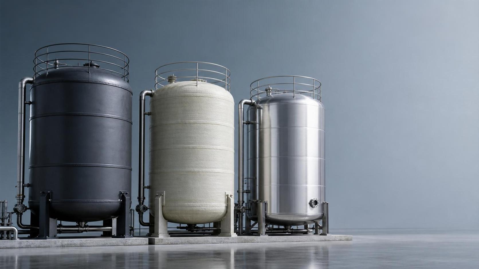 Storage Tank Materials Compared: Steel, FRP, and Stainless Options Storage Tank Materials Compared: Steel, FRP, and Stainless Options
