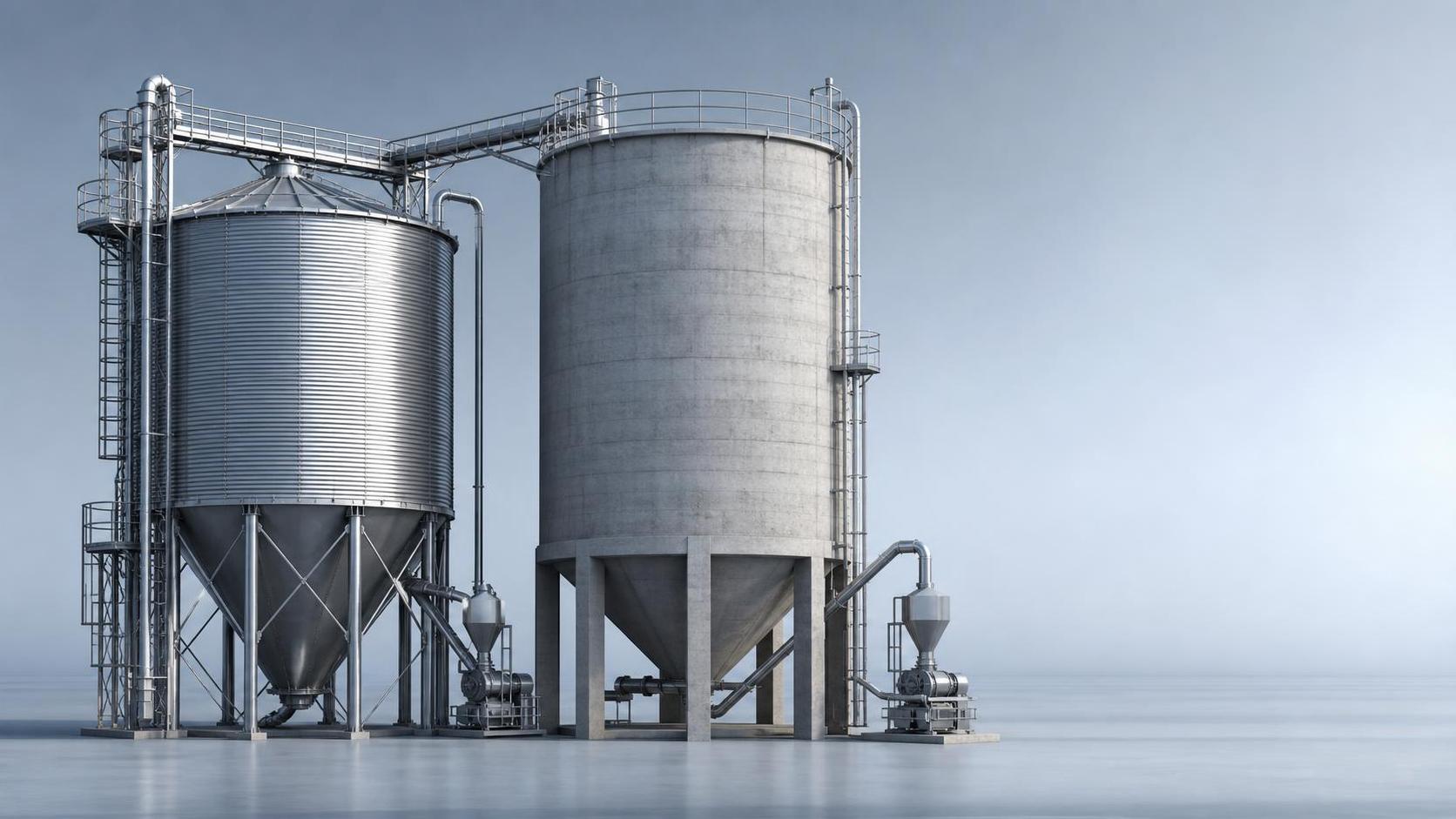 Choosing Between Steel and Concrete Bulk Material Storage Silos: A Practical Comparison Choosing Between Steel and Concrete Bulk Material Storage Silos: A Practical Comparison