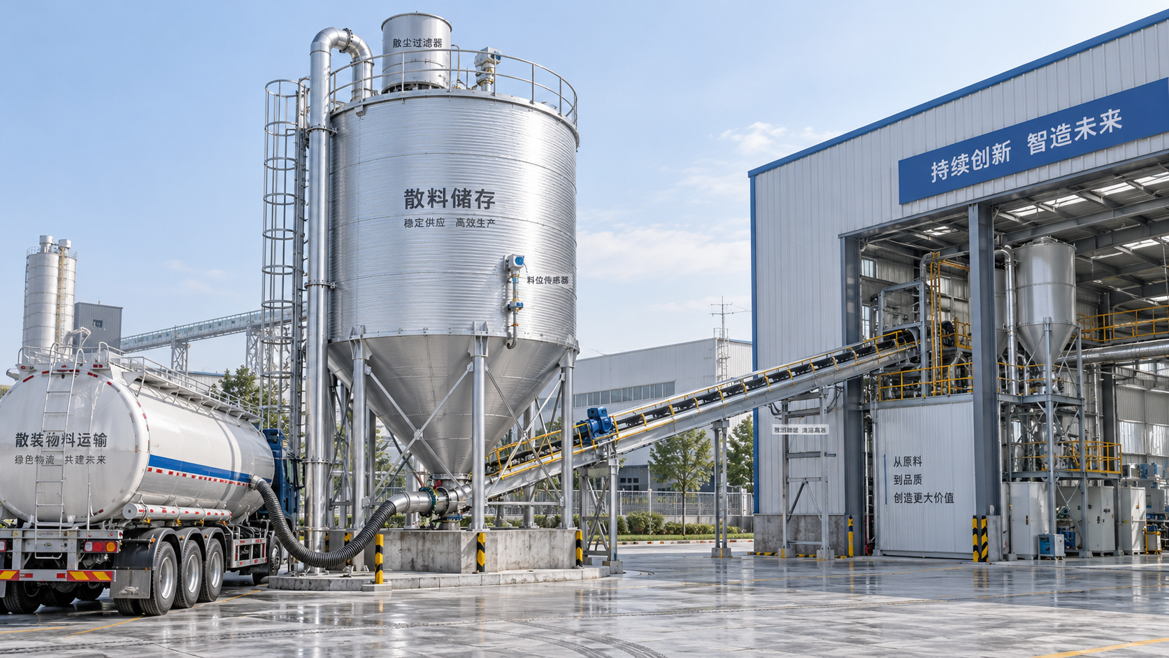 Dimensionamiento de un silo para materiales secos a granel según las cargas de entrega y la demanda de producción
