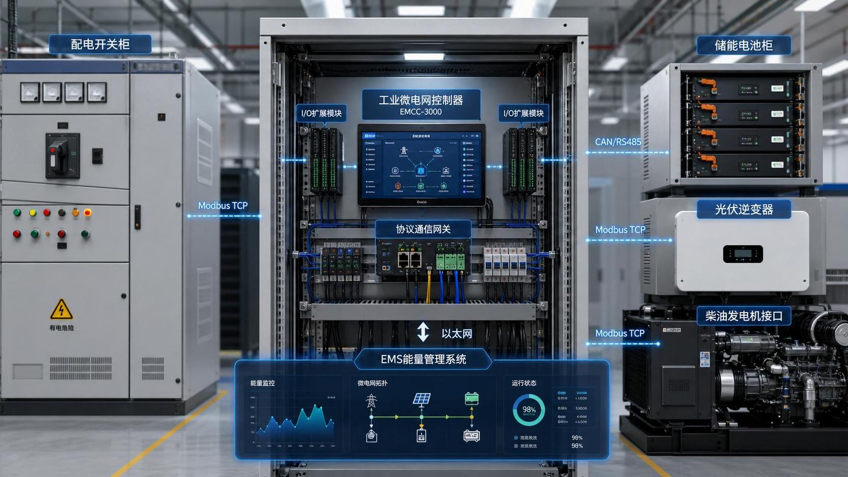 How to Choose an Industrial Microgrid Controller: Key Functions, I/O, and EMS Integration