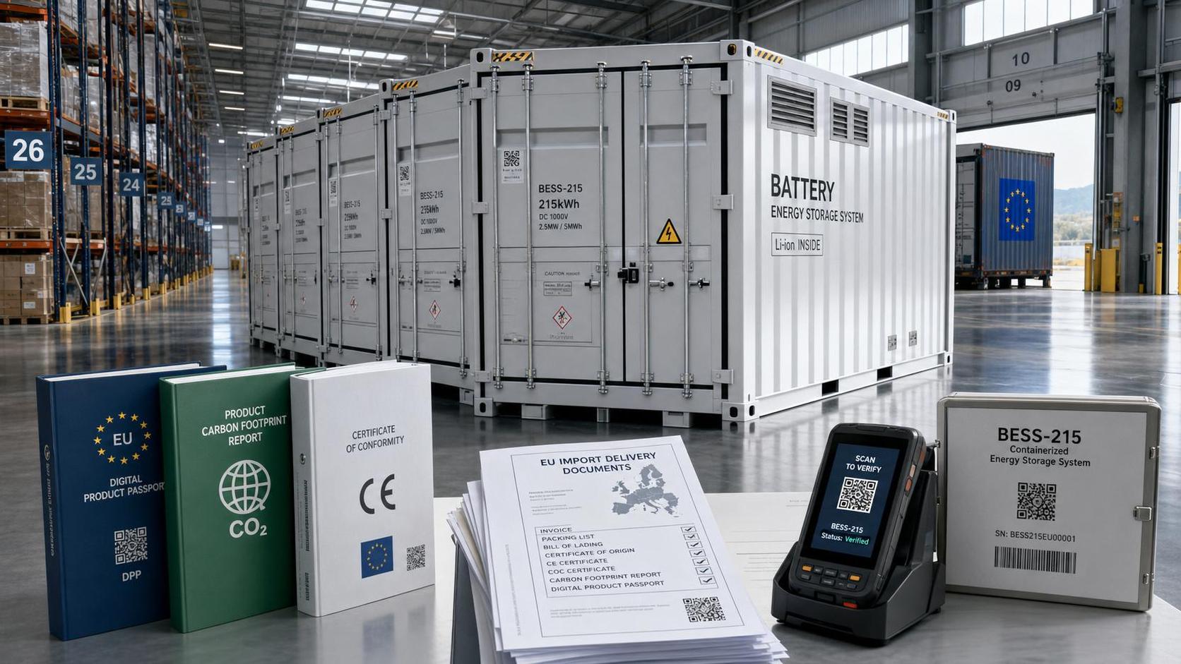 EU Sets DPP and Carbon Footprint Rule for BESS