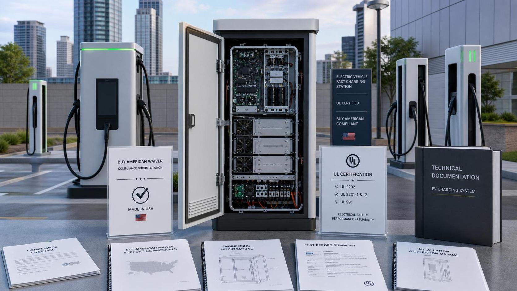 DOE Reviews EV Charger Buy American Waiver at 45%