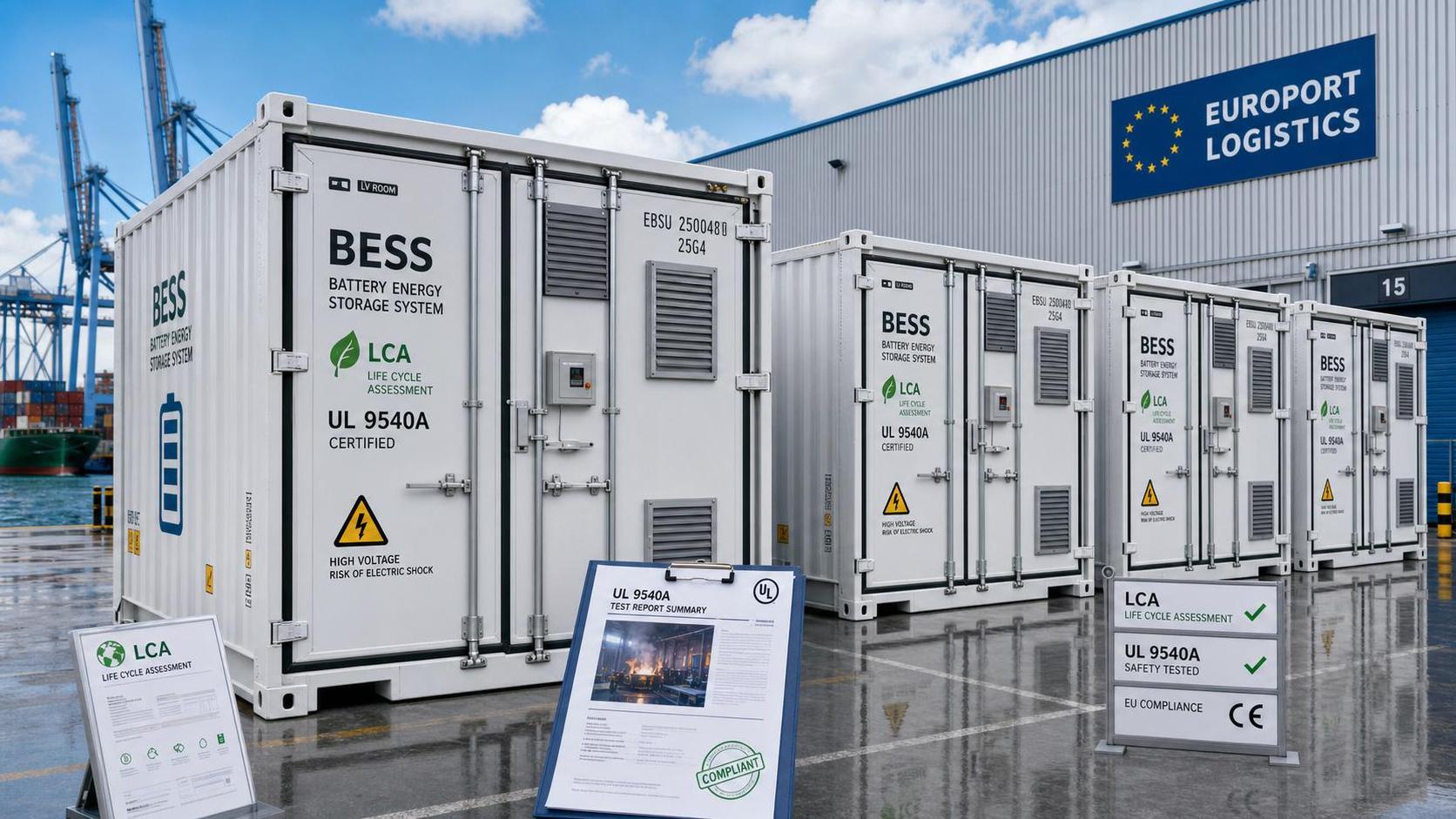 EU Requires LCA and UL 9540A for BESS Imports