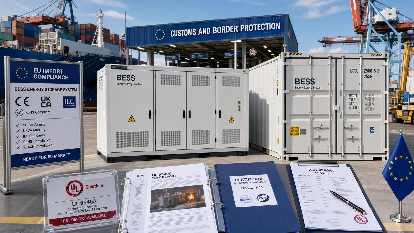 EU Rule Takes Effect: UL 9540A Required for BESS Imports