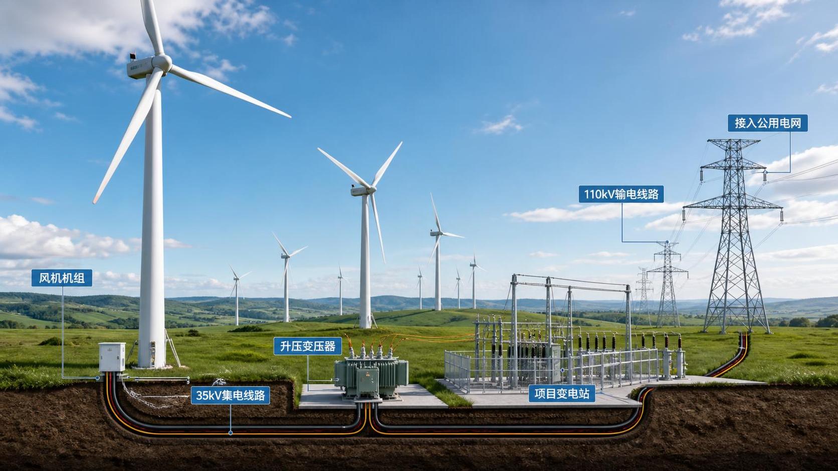 How Grid-Connected Wind Energy Systems Work in Utility and Commercial Projects
