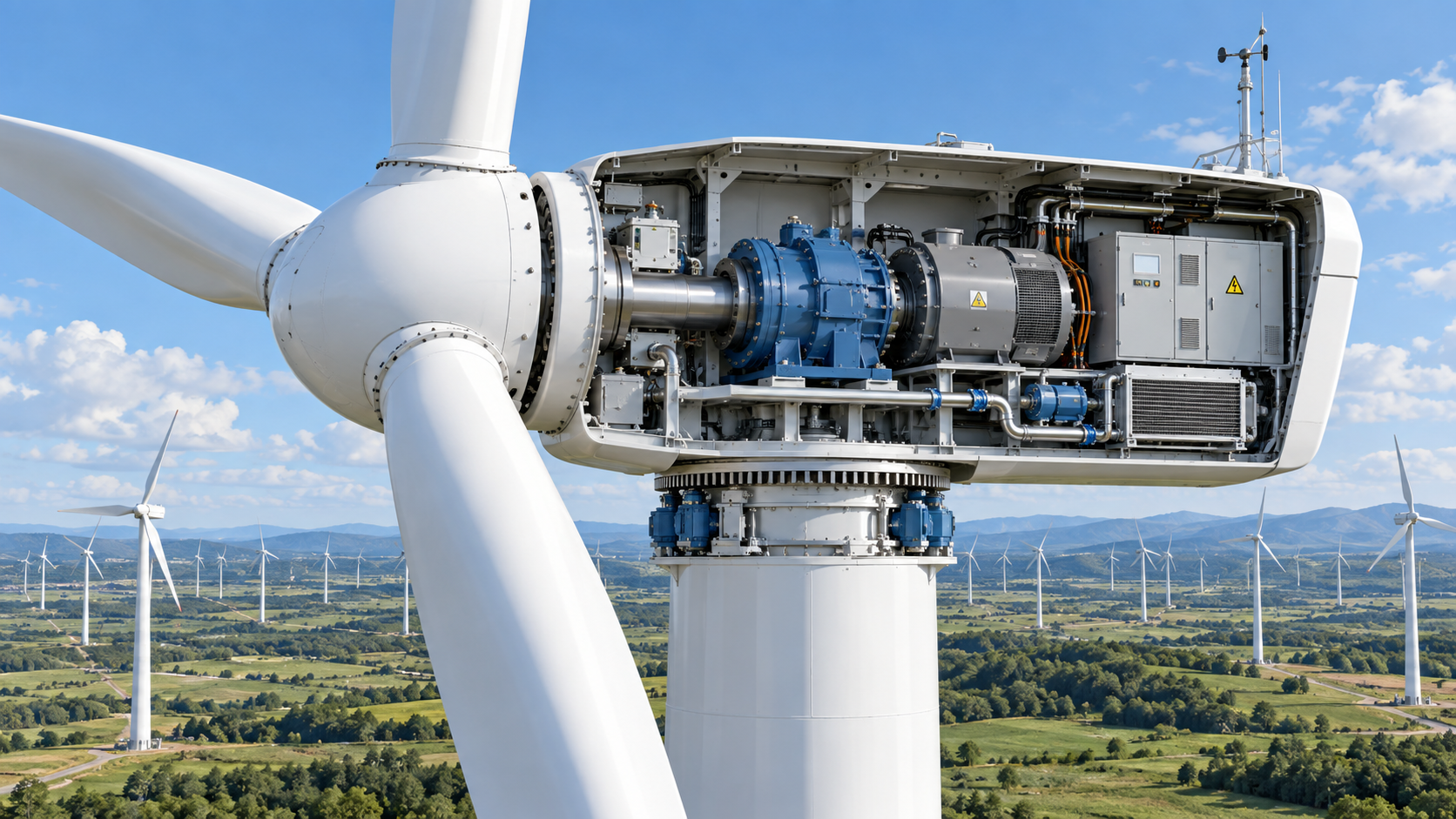 The Nacelle of a Wind Turbine Explained: Functions, Layout, and Key Systems