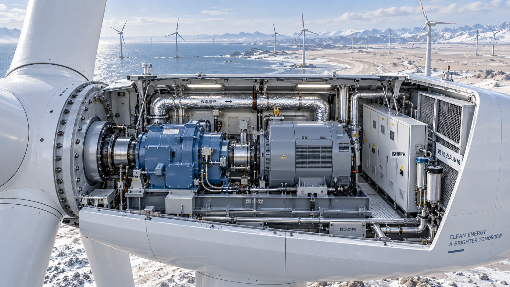 Selecting a Nacelle in Wind Turbine Projects for Cold, Coastal, and Dusty Sites