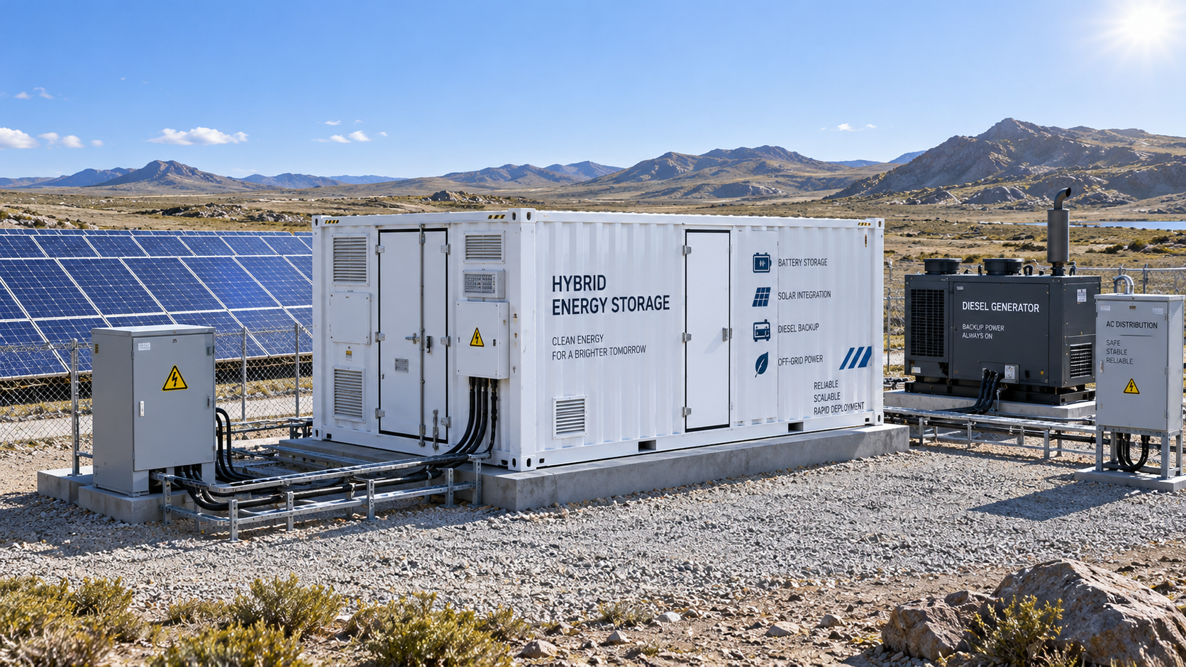 When Does a Containerized Hybrid Solar-Storage System Make Sense for Remote Sites?