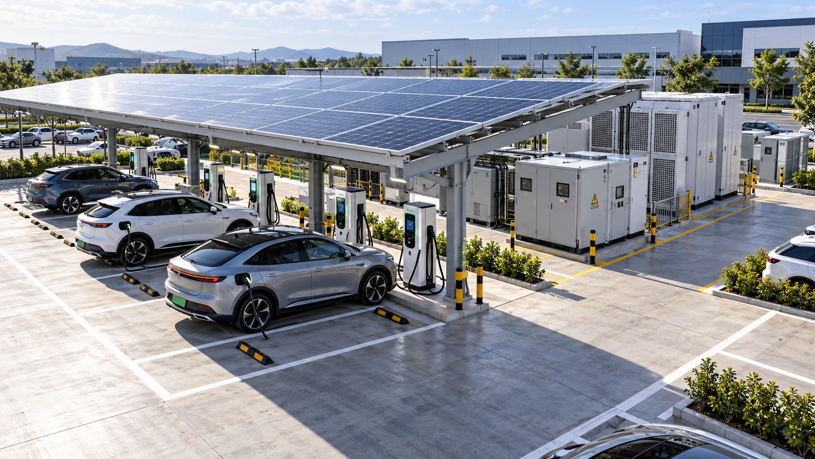 Planning Solar EV Charging Hubs: Sizing PV, Battery Storage, and Grid Capacity