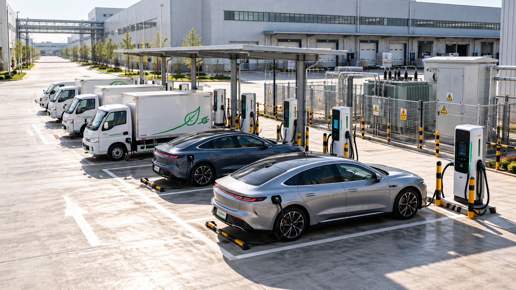 EV Charging for Industrial Parks: Sizing Capacity and Managing Peak Loads