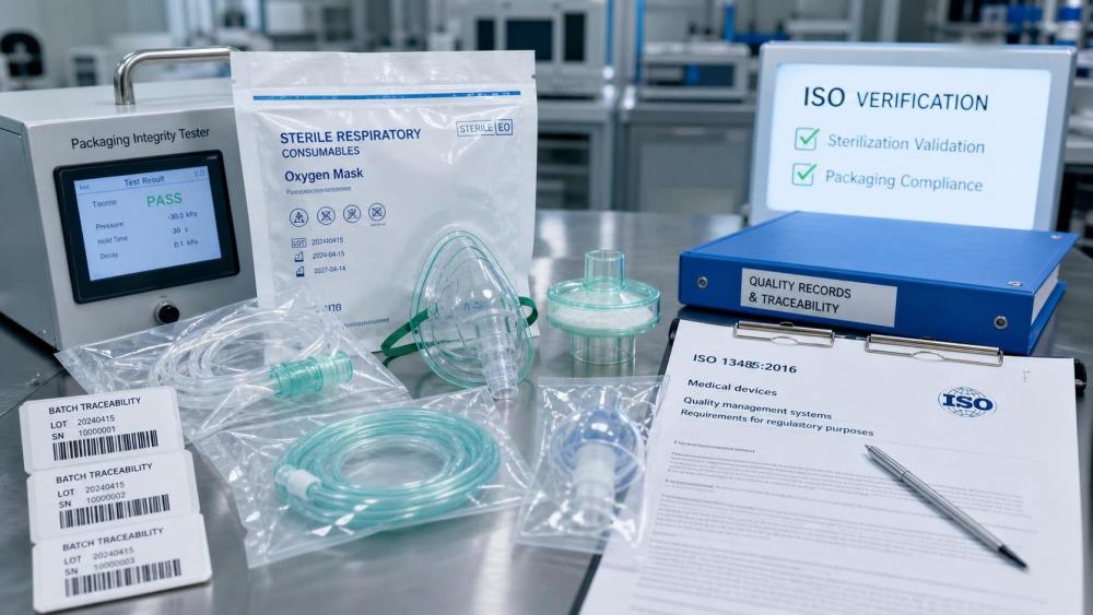 How to verify whether sterile respiratory consumables meet ISO standards