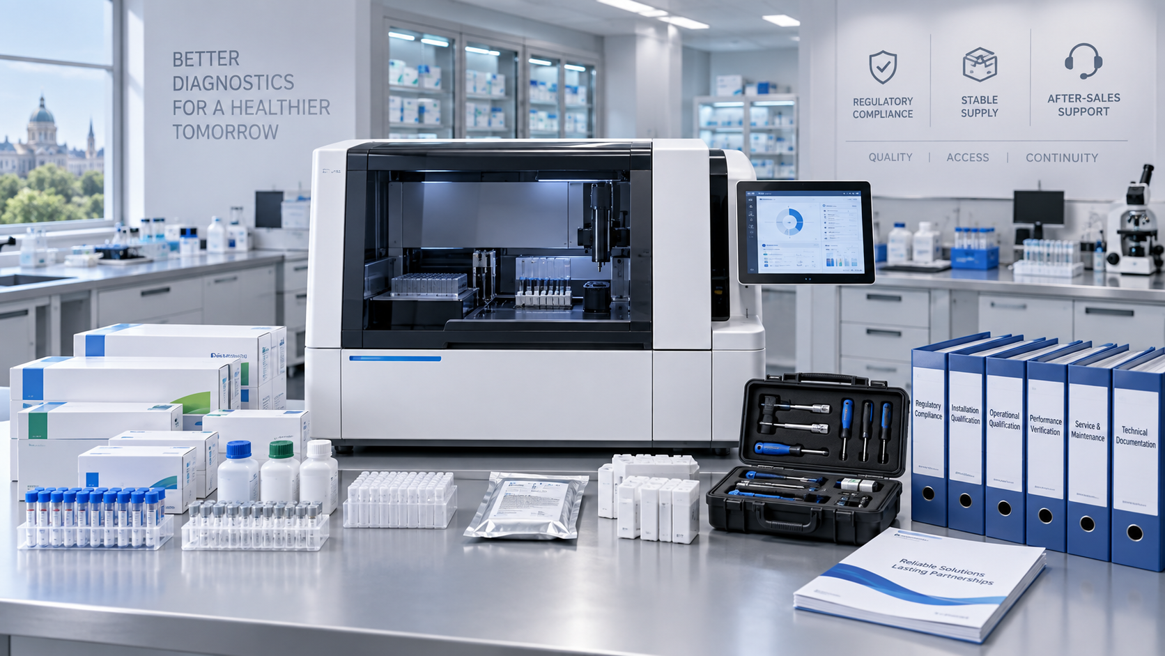 Which market access route fits a medical device launch in Europe?