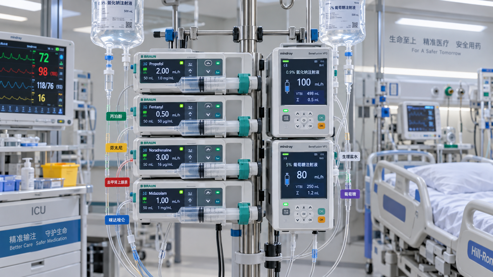 How to select infusion therapy equipment for ICU drug safety