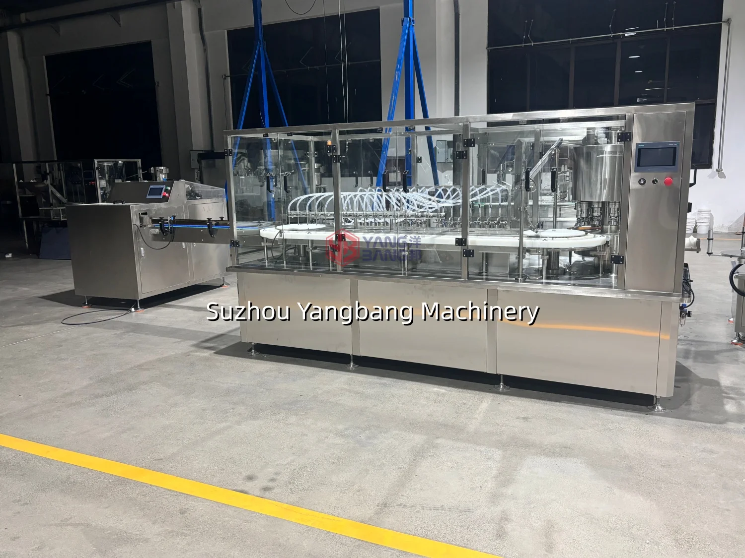 YB-K16B Automatic 16-head Servo Tracking Energy Drinks Filling and Sealing Machine