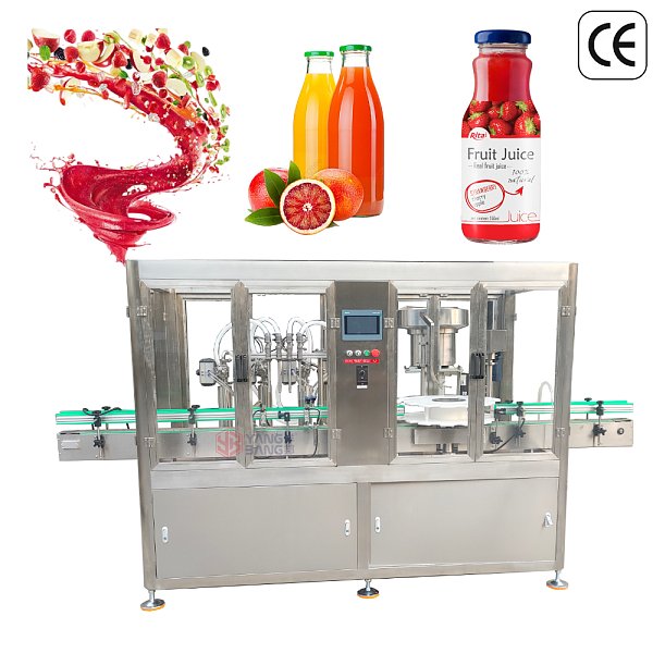 YB-YG4 Stainless Steel 304/316 Automatic Juice Filling Production Line for Fruit Pulp Juice and Liquid Beverage Packaging System