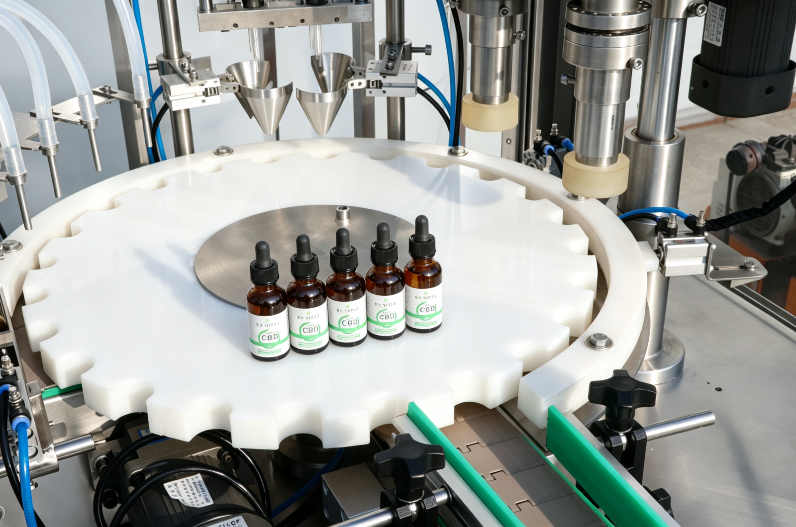Reliable 4 Head Linear Essential Oil Bottling Machine for Cosmetic Glass Bottle Liquid Filler Machine Professional Beauty Line