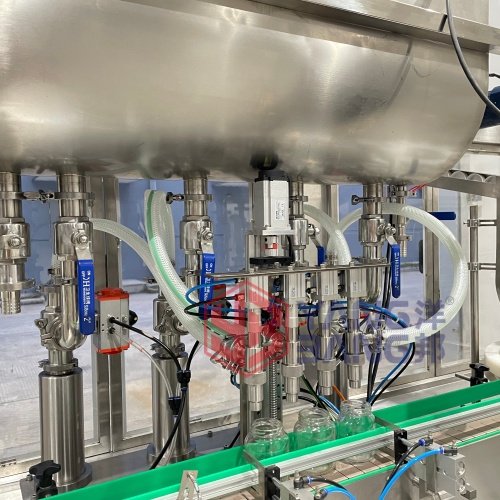 YB-J4B Full Automatic Stable Performance Bottled Honey Filling Machinery Thick Sauce Filling and Capping Machine Touch Screen