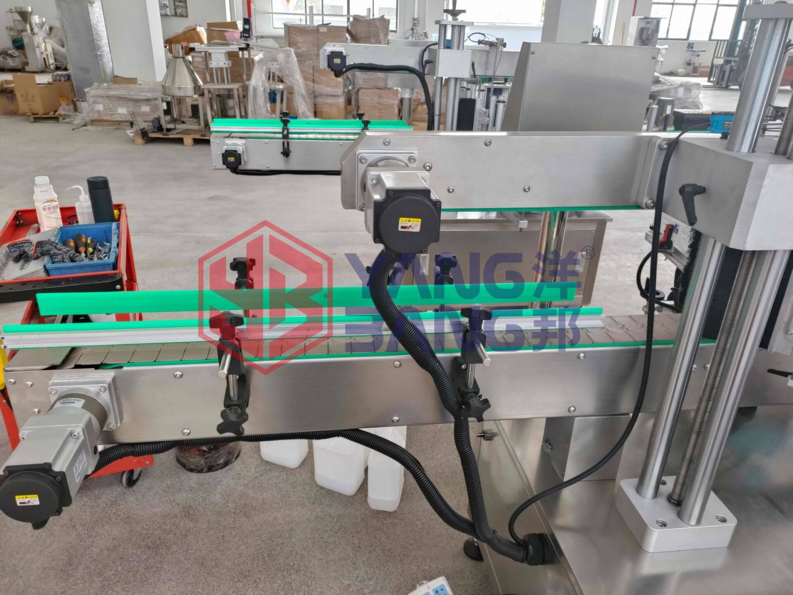 YB-ST60 High Speed Automatic Double Side Labeling Machine Square Bottle Sticker Labeler Line for Cosmetic and Home Care Products