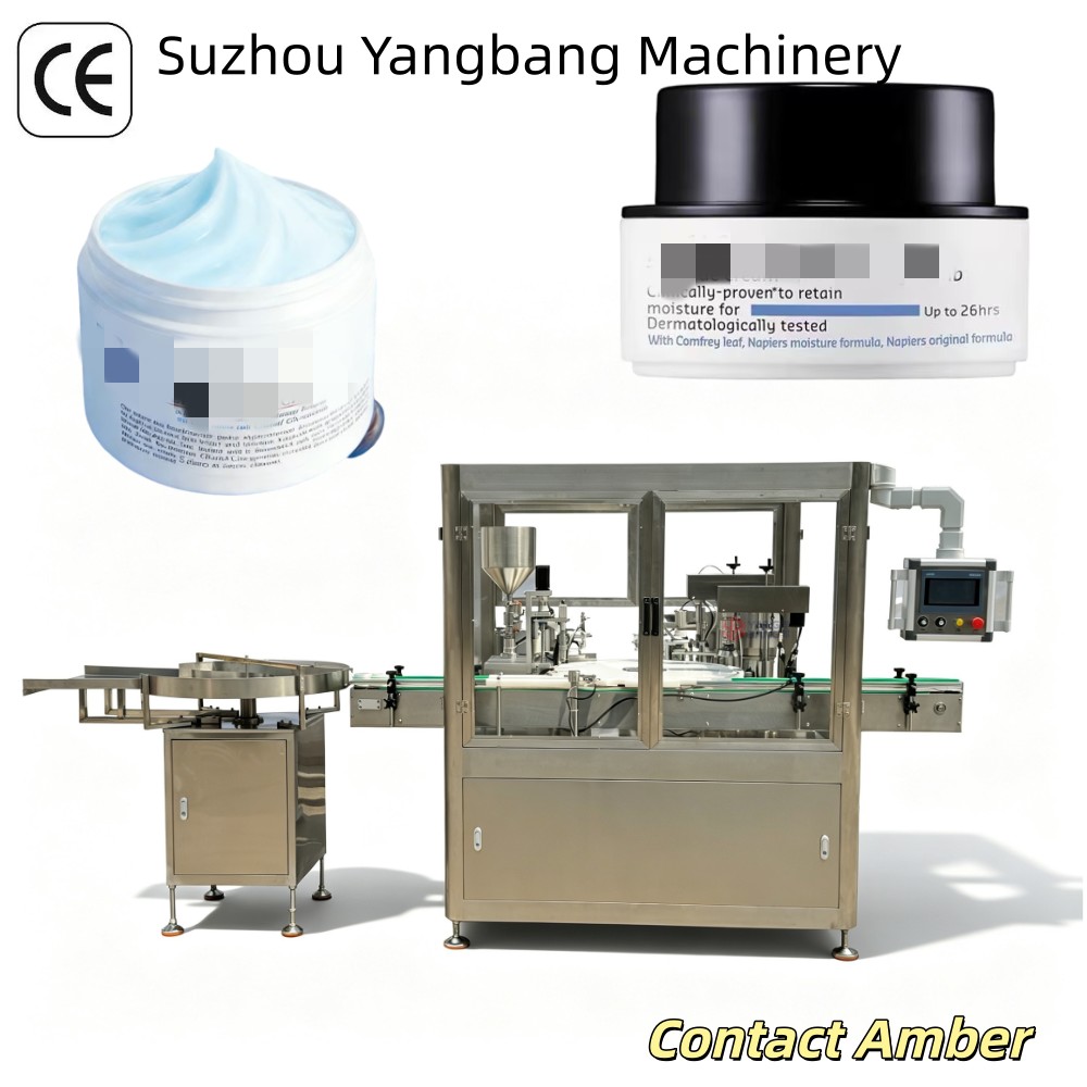 YB-J1B Accurate Single Head Cosmetic Cream Filling Machine for Skincare Products Facial Cream Body Lotion Automatic Jar Filler YB-J1B Accurate Single Head Cosmetic Cream Filling Machine for Skincare Products Facial Cream Body Lotion Automatic Jar Filler