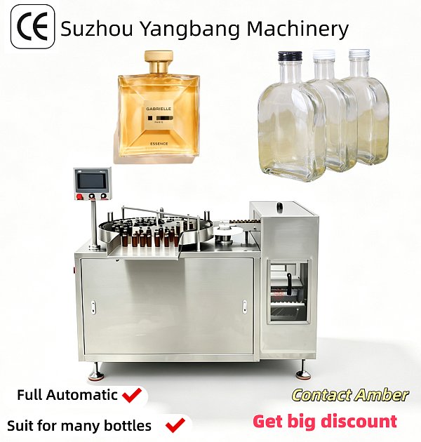 YB-ZX100 Automatic Rotary Drum Bottle Washing Machine for Glass Jars and Vials Cleaning Daily Necessities Bottle Washer