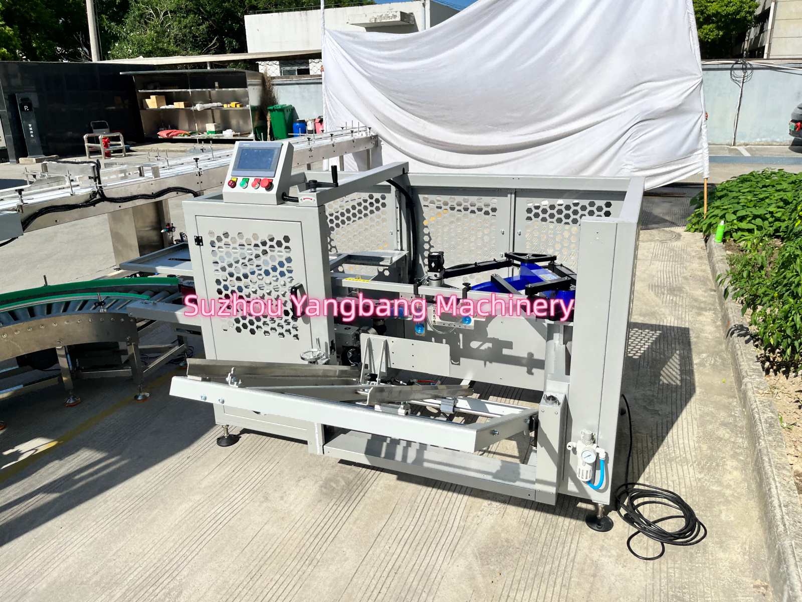 YB-ZX1300-2 Automatic Coffee Cup Case Packing Line Paper Plastic Cup Robotic Box Packer Machine Secondary Packaging Line