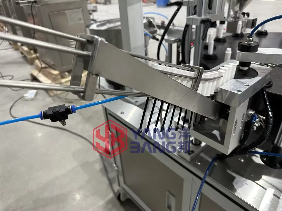 YB-MZB Servo Motor Control Rotary Mascara Filling Machine High Precision Cosmetic Liquid Bottling Capping Equipment for Makeup