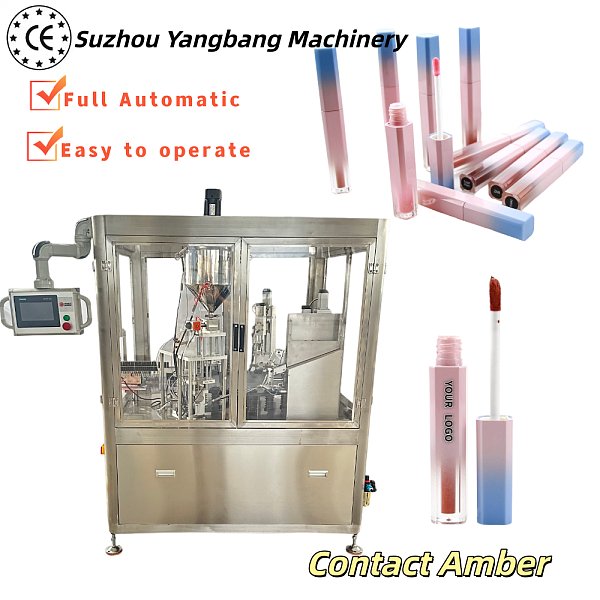 YB-MZB Servo Motor Control Rotary Mascara Filling Machine High Precision Cosmetic Liquid Bottling Capping Equipment for Makeup