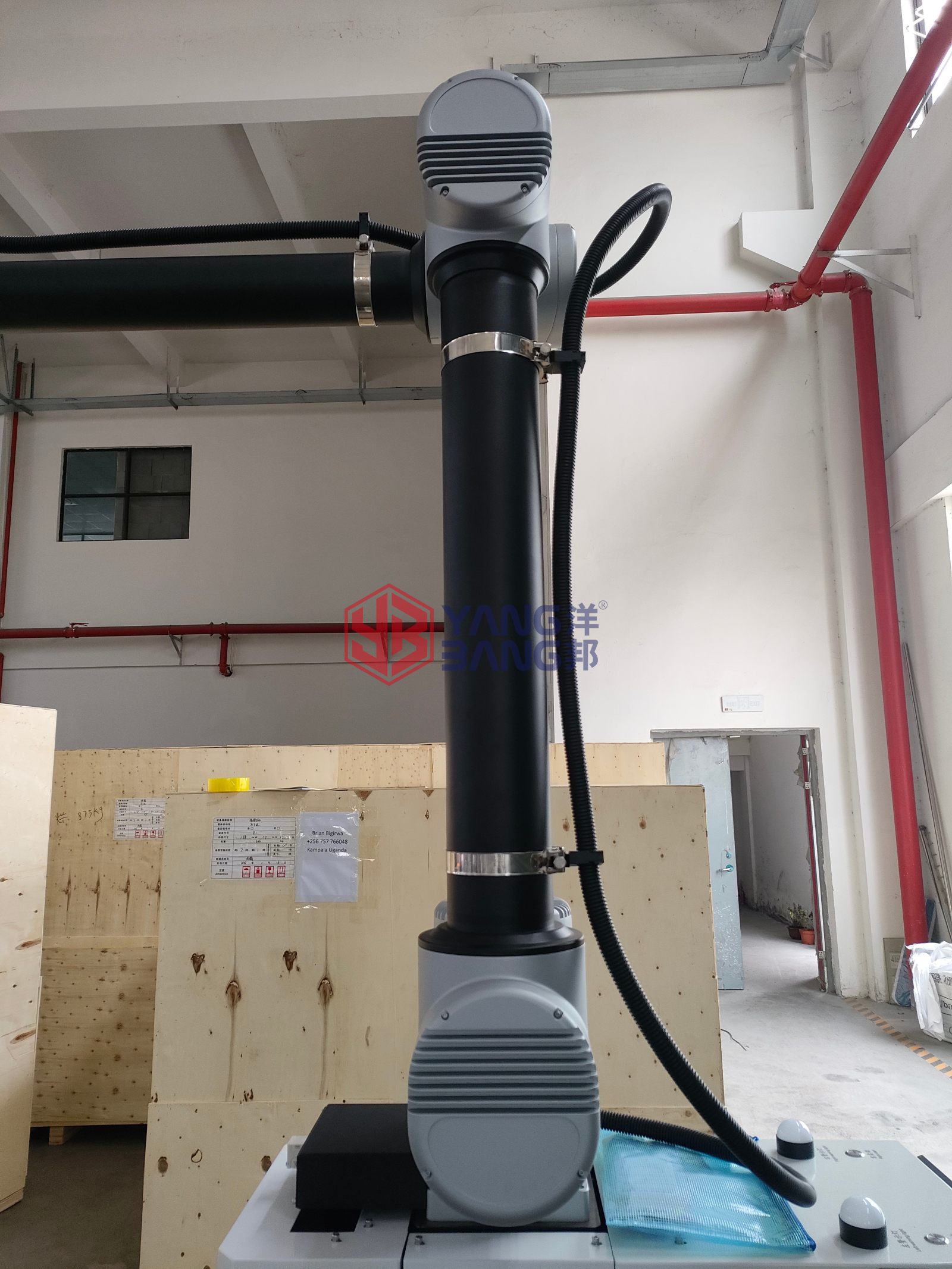 YB-MD35L China Factory High Efficiency Automatic Palletizer for Mineral Water Carton Box and Drinking Water Case Packing Line
