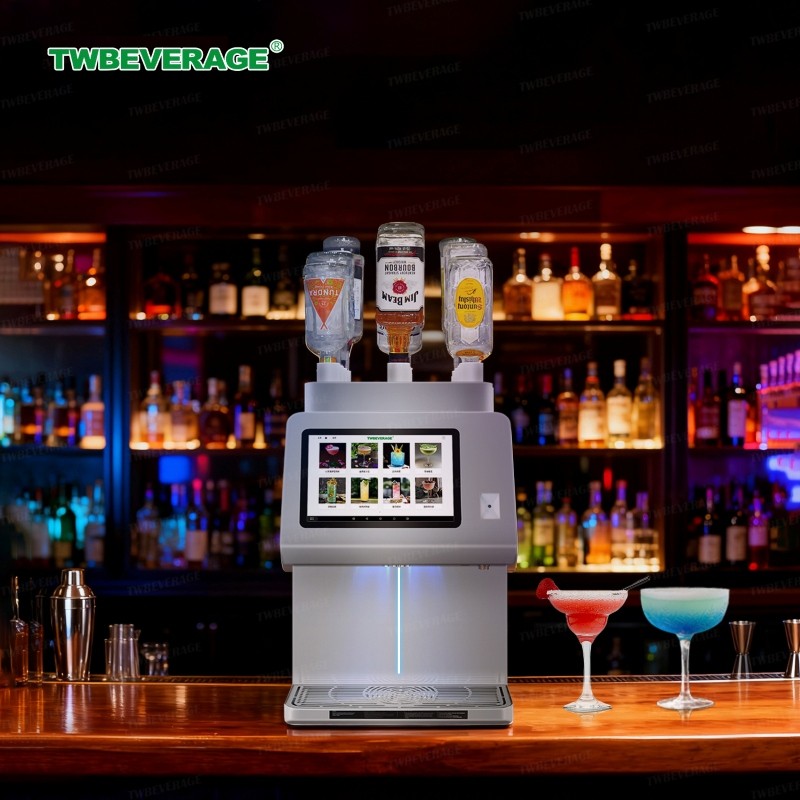 Commercial Cocktail Dispenser Tabletop Cocktail Machine Partners with AI²Robotics for Robotic Beverage Service