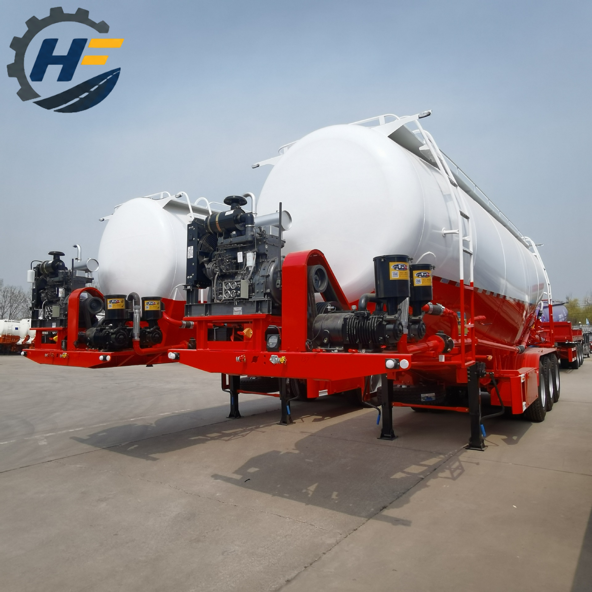 3 Axle Bulk Cement Tanker Trailer