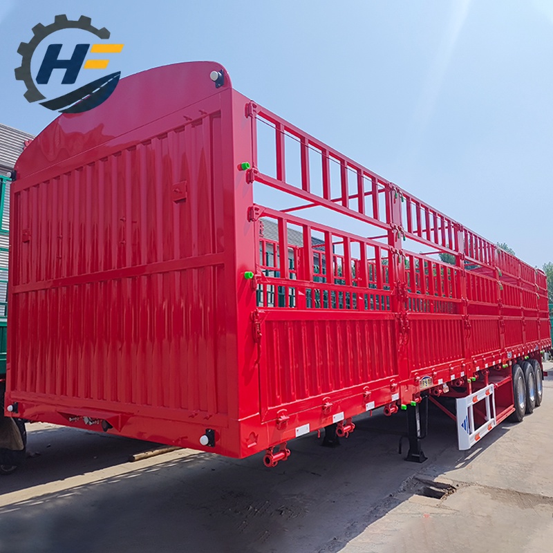 3 Axles Fence Flatbed Trailer
