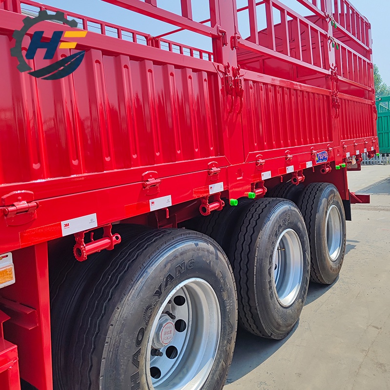 3 Axles Fence Flatbed Trailer