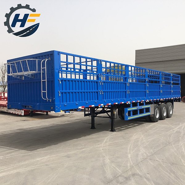 Fence Semi Trailer 60 Tons Cargo Transport Trailers