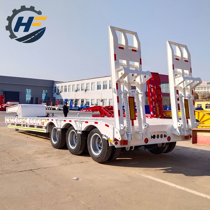 3 Axle 60 Tons Low Bed Semi-Trailer