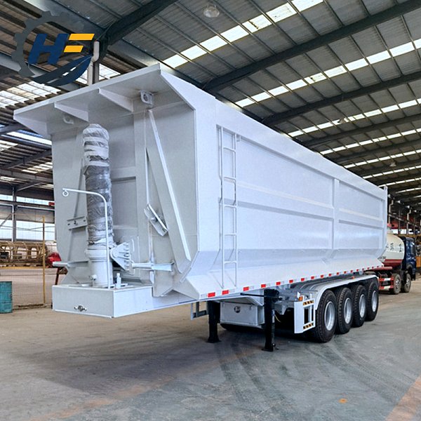 3 Axles 80 Tons U Shape Tipper Semi Trailer