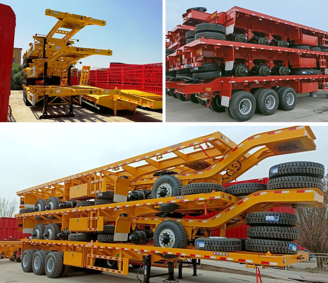 3 Axle Skeleton Semi Trailer