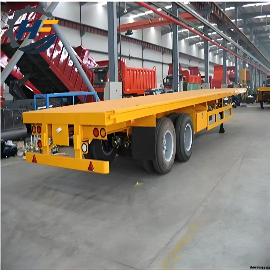 Heavy Truck 3 4 5 Axles Container Flatbed Trailer