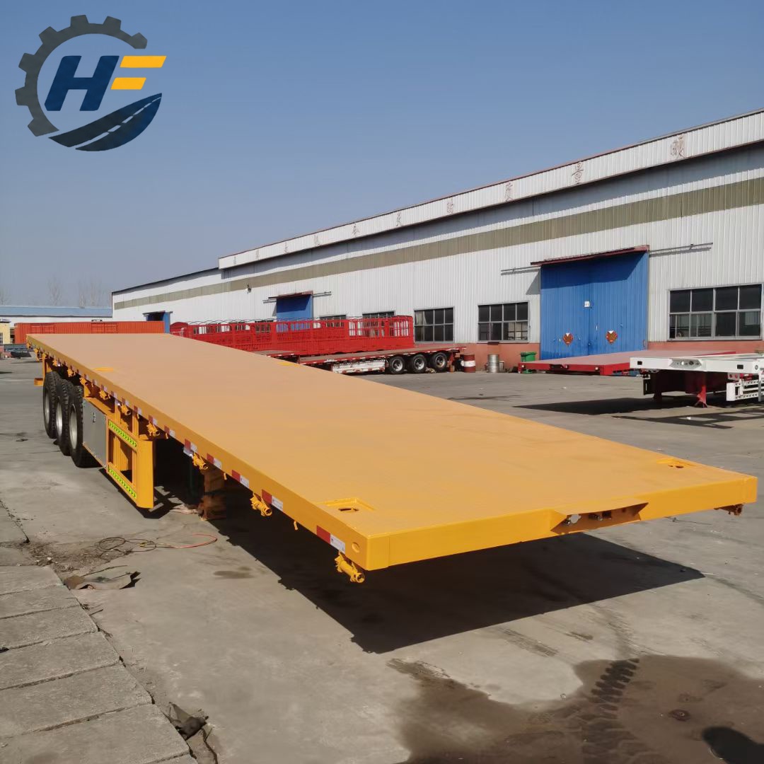 Heavy Truck 3 4 5 Axles Container Flatbed Trailer