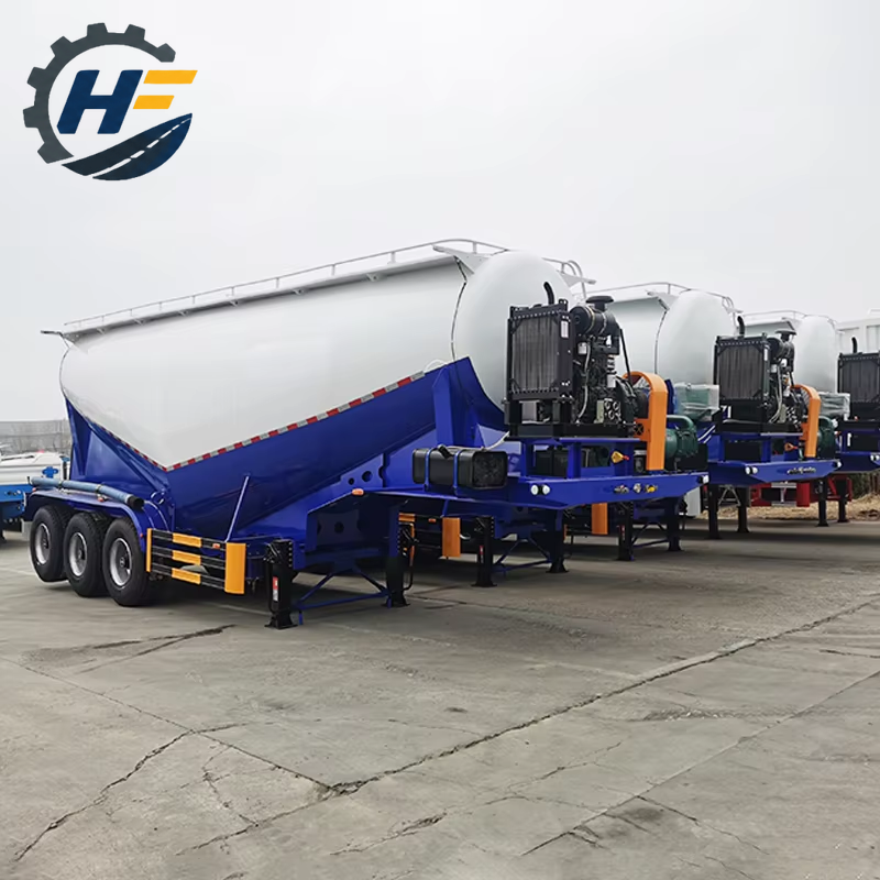 W Shape 60CBM Bulk Cement Tanker