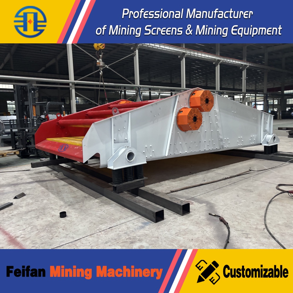 Machine industrielle de déshydratation vibrante FEIFAN OEM série TSS pour usine de lavage du minerai