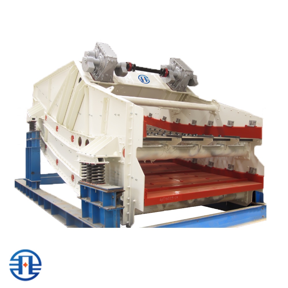 Crible vibrant à effet banane OEM haute efficacité avec panneaux en polyuréthane pour le lavage du charbon et le tri des minerais