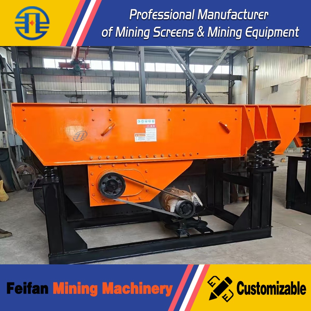 Vibrateur électrique FEIFAN GZD-1100 personnalisable avec cadre robuste pour carrière et ligne de production de sable et gravier