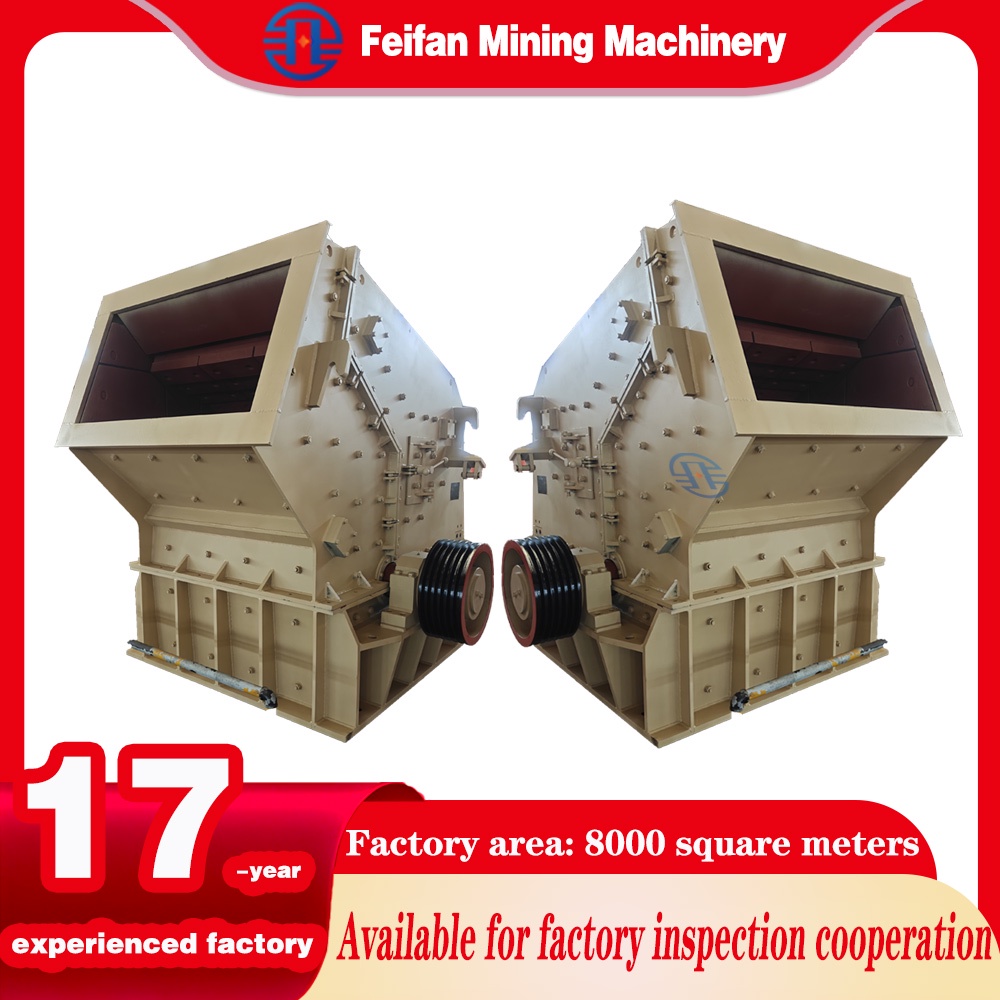 Concasseur à percussion automatique complet FEIFAN durable, à faible bruit et économe en énergie pour le recyclage des déchets de construction en sable et gravier