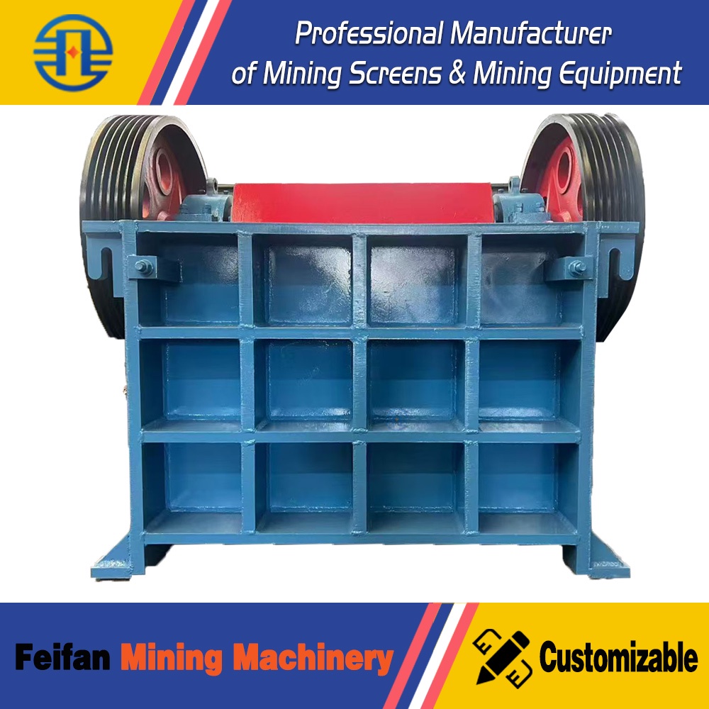 Concasseur à mâchoires double PXE FEIFAN, conception à châssis modulaire, CE & EPA, adapté au recyclage et au concassage du calcaire à 180 Rpm