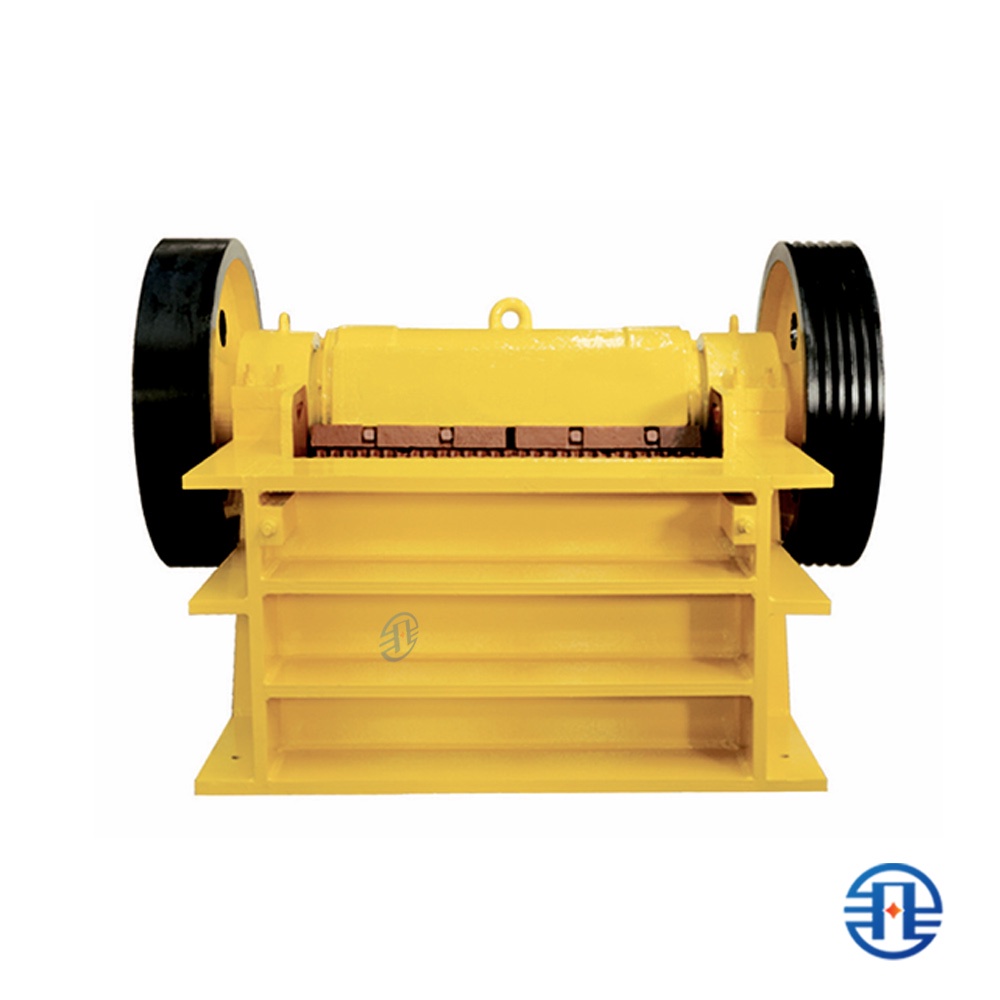 Concasseur à mâchoires FEIFAN PXE avec dispositif de sécurité à plaque à genouillère et débourrage hydraulique, pour le concassage de granit dur jusqu'à une résistance à la compression de 400 Mpa