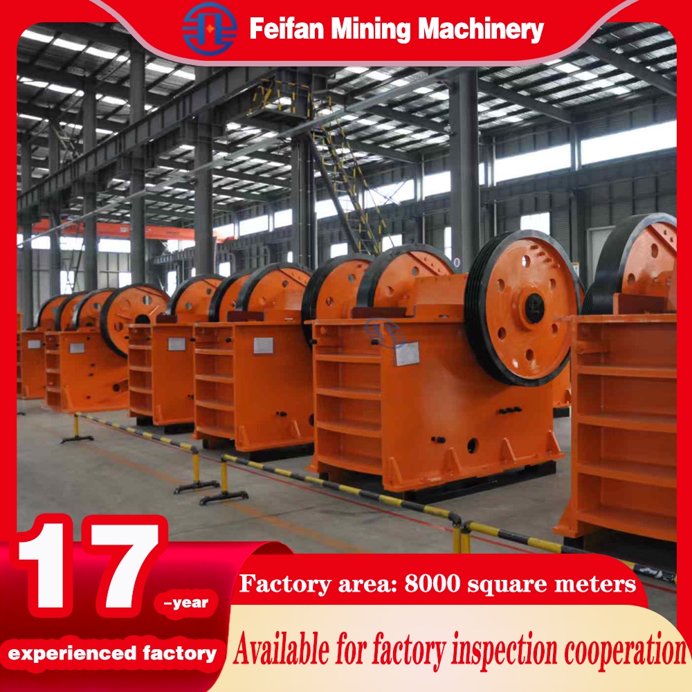 Concasseur à mâchoires FEIFAN PE600×900, 50-120tph, pour le minerai destiné à l'exploitation minière, à structure simple, certifié ISO