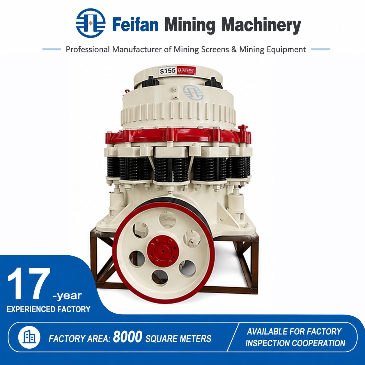 Concasseur à cône hydraulique OEM à faible vibration, pour maintenir un environnement de travail confortable pour les opérateurs